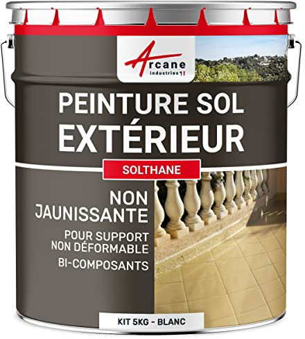 Außenbetonbodenfarbe - SOLTHANE Weiß - 5 kg