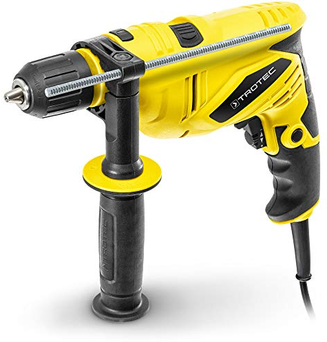TROTEC Trapano a percussione PHDS 10-230V potenza 650 W coppia 7,5 Nm mandrino con cavo muratura cemento legno metallo controllo velocità continuo