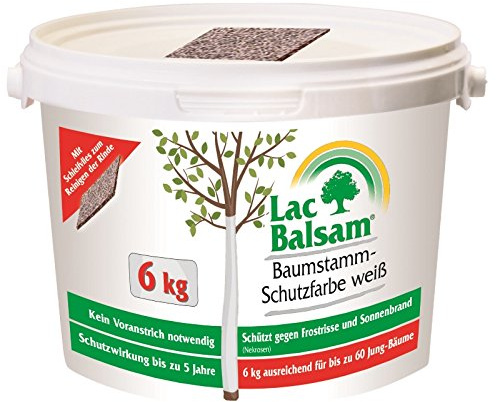 Etisso Lac Balsam Baumstamm Schutzfarbe weiß 6 kg