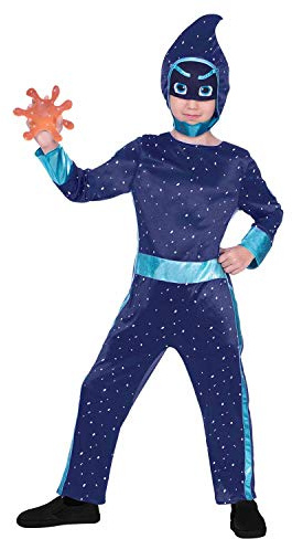 Amscan 9904234 – Barndräkt PJ Masks nattninja, karneval, temafest, halloween