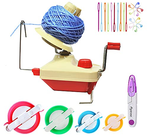 Ball Winders, Yarn Knitting Loom Crochet Swift Yarn Fiber String Ball Wool Winder DIY Tool Kit (26a)