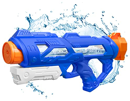 Hanmulee Wasserpistole für Kinder, High Capacity 850CC Schnellfüllende leckagesichere Wasserpistolen, Super Squirt Wasser Blaster Spielzeug, Strand, Pool, Party, Wasser Kampf Spielzeug für Kinder