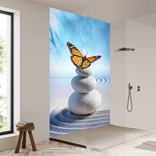 yourplate Duschrückwände mit individueller Größe (1 Rückwand – Premium Matt – spa600) – Duschrückwand Alu mit Feuchtigkeitsschutz – Rückwand Dusche zur einfachen Montage