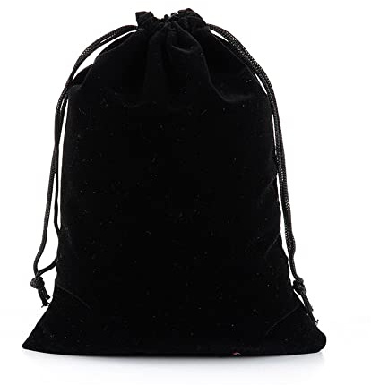 Yurosiay Groß Samtbeutel 10 Stück 30x40cm Bunte Samtsäckchen Mit Kordelzug Geschenktüten Samt Schmuckbeutel Samt Kordelzug Geschenksäckchen für Hochzeit Party Geschenkverpackung Schwarz
