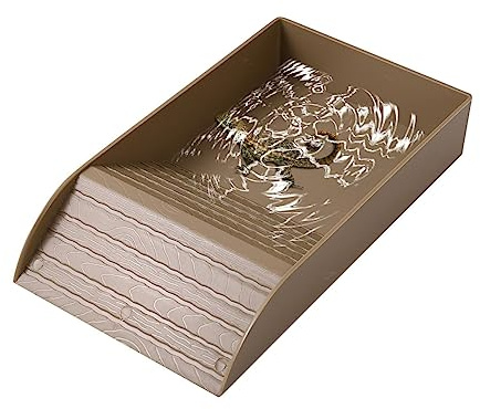 Eventerde EventerAbreuvoir Tortue - Piscine antidérapant pour Reptiles avec Rampe,Nourriture Terrapins qualité Alimentaire pour se prélasser, Plate-Forme portative lézards Grenouilles