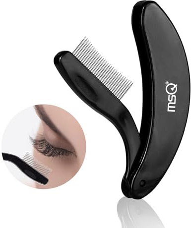 MSQ Folding Eyelash Comb Separator Lash Comb Eyebrow Mascara Applicator | Eyelash Comb Eyelash Separator Eyelash Brush