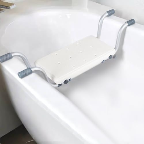 Supfine Asiento de bañera, asiento de bañera para personas mayores, tabla para sentarse, tabla de asiento para bañera, extensible 73-83 cm, capacidad de carga de 120 kg, aluminio, HDPE (JF237975)