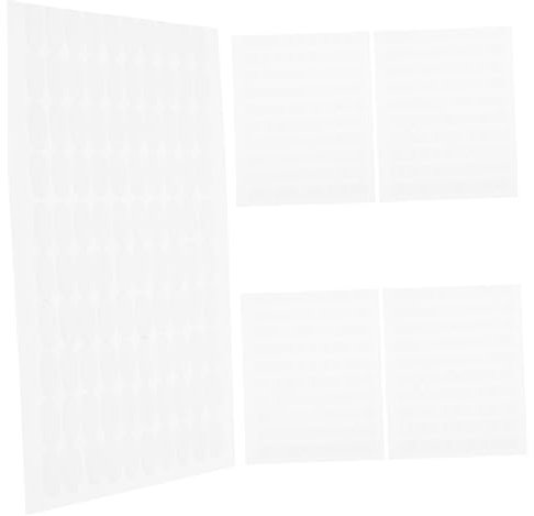 GARVALON 500 Stück Transparentes Doppelseitiges Klebeband Gel Kleber Abnehmbar Wandbefestigung Museum Galerie Haushalts Aufhänger