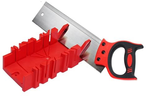 Serrucho de mano para chapa de madera – Serrucho ergonómico con mango bicomponente – Herramienta de precisión para carpintería y trabajos de acabado (lomo de 350 mm)