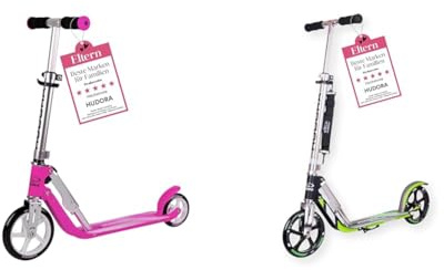 HUDORA Little Big Wheel Scooter Magenta Roller Kinder & BigWheel 205 Scooter - Stabiler Aluminium-Roller