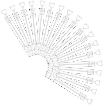 Toyvian 18stücke Teiliges Seifenblasenstäbe Für Junge Mädchen Leere Flaschen Mit Herz-seifenblasenstab Hochzeit Party Und Spielzeug Für Unvergessliche Momente
