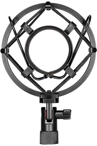 Heilanole Soporte Antivibración Universal para Micrófonos de 45 mm A 52 mm Soporte de Micrófono de Alta Compatibilidad Suspensión Antivibración A