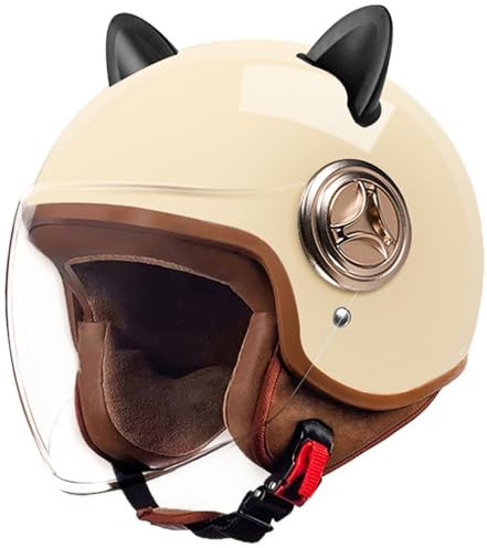 Jethelm Motorradhelm Mit Visier DOT/ECE Zertifiziert Roller Helm Für Damen Und Herren Mopedhelm Ideal Für Motoroller, Moped, Scooter, Mofa Usw Für Erwachsene