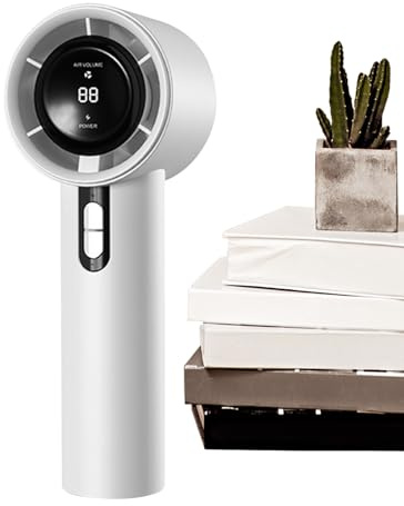 Handheld Fan,Personal Cooling Gadget - Digital Display Handheld Fan with 100 Adjustable Speeds for Travel, Beach, Gym, Hiking, Sports
