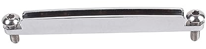 Silber Gitarrensteg GL227 Metall, für Gitarre und Bass | Verbesserte Intonation und Klang, Ersatzteil für Musikinstrumente, Geringe Porosität, Metallausführung