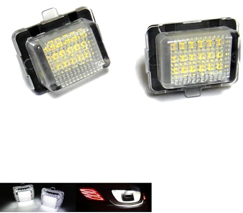RZG 2x LED Kennzeichenbeleuchtung hinten weiß für MB W204 LCI C204 W205 C205 C117 C218 W212 LCI W213 C238 W222 SL R231