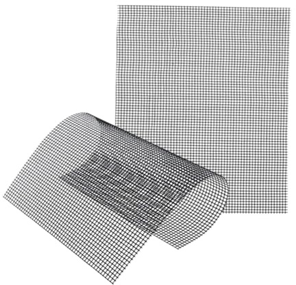 ERINGOGO 2 Piezas Alfombrillas de Malla para Barbacoa Tapetes Resistentes y Antiadherentes para Parrilla Aptas para Horno Gas y Eléctrica para Asar Verduras Pescado y Carne