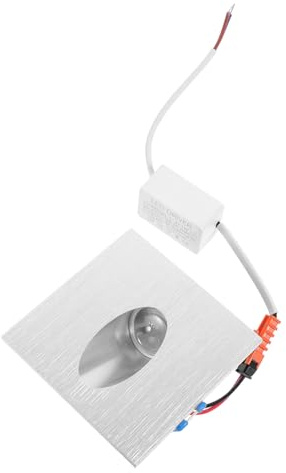 OSALADI Lámpara LED de Pared Empotrada Cuadrada Luz Fría Iluminación para Escaleras y Pasillos Interiores Aplique de Aluminio para Hogar y Espacios Comerciales