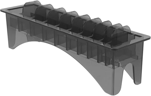 OATIPHO Guide Comb Storage Box with for Plastic Rectangular Hair Tool Organizer Case 10 Slots, and Hair Clipper Combs Suitable for Home Barber Use