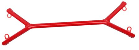 AsrMyjcx Barra Delantera de Refuerzo para Auto Accesorio Exterior de Hierro para Automóvil Barra Frontal Reemplazable Instalación Rápida Adecuada para VB M, Rojo