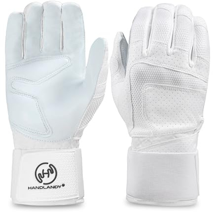 HANDLANDY Baseball Batting Gloves for Men & Women, Breathable Softball Batting Gloves with Long Cuff for Adult