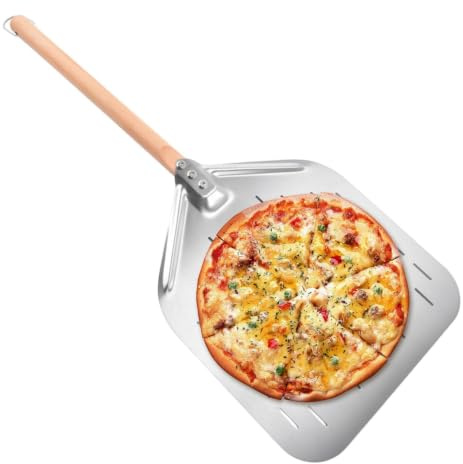 Pelle à pizza en métal 30 cm Acier Inoxydable pour Retourner