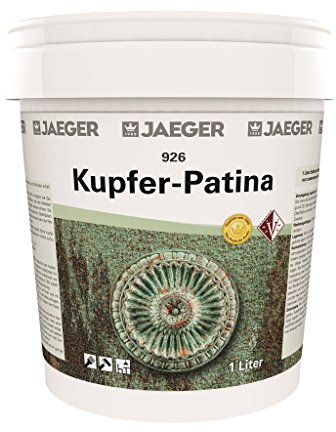 Jaeger Kupfer-Patina mit Grünspan Farbe mit Grünspaneffekt (1,0 L Grundfarbe + 1 x 500 ml Aktivator)