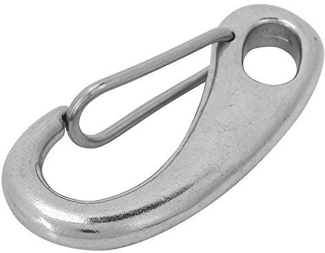 Alomejor Shackle Snap Hook para Buceo Yate Flotante Accesorio de Acero Inoxidable Cierre Giratorio