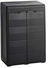 Toomax mobile per raccolta differenziata Elegance, 3 scomparti, colore nero, dimensioni cm 65x38x95h.