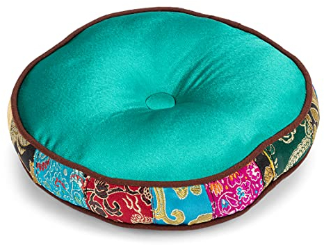 NKlaus Klangschalenkissen 15cm Kissen für Tibetische Klangschale Baumwolle Untersetzer 12983