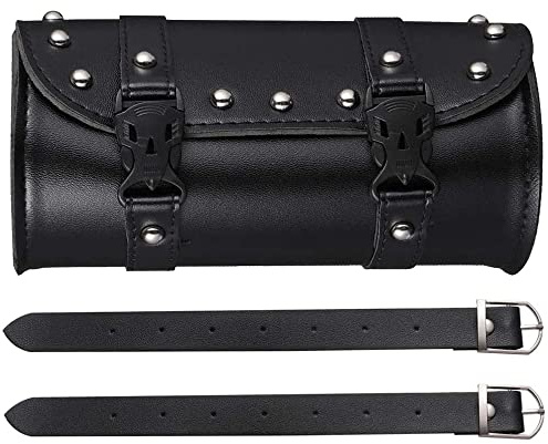 Borsa Sella Universale Impermeabile PU Con 2 Cinghie Di Fissaggio Per Moto