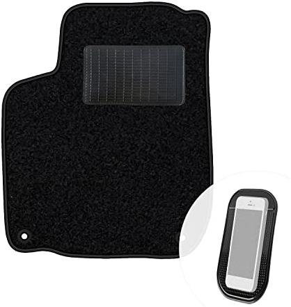 moto-MOLTICO Fahrer Fußmatte Auto Velours Fahrerseite Autoteppiche | Schwarz Fahrermatte 1-teilig passend für VW Bora Golf IV 1997-2005
