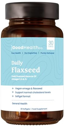 Your Good Health Co – Flaxseed Oil | Source of Omega 3, 6 & 9 | Support Normal Cholesterol Levels | 30 Softgel | 30 Day Supply