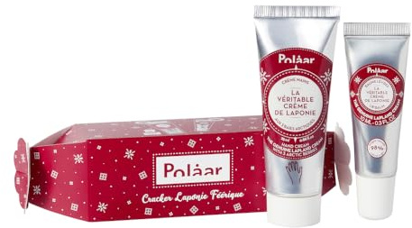 Polåar - Cracker Laponie Féérique aux 3 Baies Arctiques- Crème Mains 25 ml + Baume Lèvres 10 ml - Soins nourrissants, réparateurs, protecteurs - Naturel, Made in France