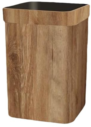 MagiDeal Poubelle Poubelle Poubelle Décorative Grain de Bois Papier Corbeille Poubelle Poubelle pour Bureau Blanchisserie Intérieur Salle D'artisanat, 24,5x28cm