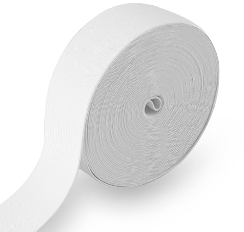 10 meter elastiskt band 40 mm brett vitt gummiband elastiskt för sömnad elastiskt band för byxgummi gör-det-själv hantverk sytillbehör
