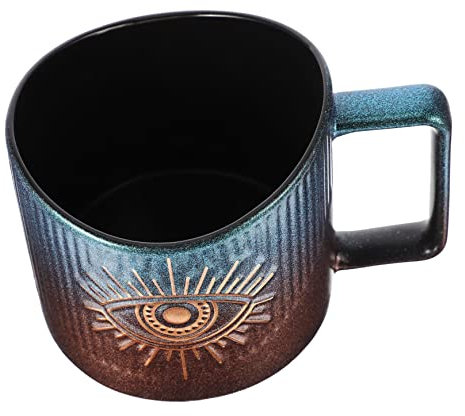 Ciieeo Tazza Ceramica Multiuso Per Ufficio e Casa Design Elegante Per Caffè Tè e Capacità e Linee Raffinate Perfetta Per Regali Famiglia e Amici