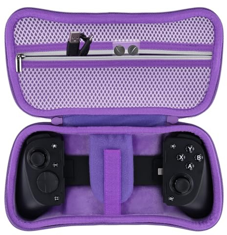 Aenllosi Protective Case for Razer Kishi V3 Pro, Purple | Also Fits Kishi Ultra Gaming Controller, EVA Hard Shell Protection, Shockproof and Dustproof Storage, Case Only