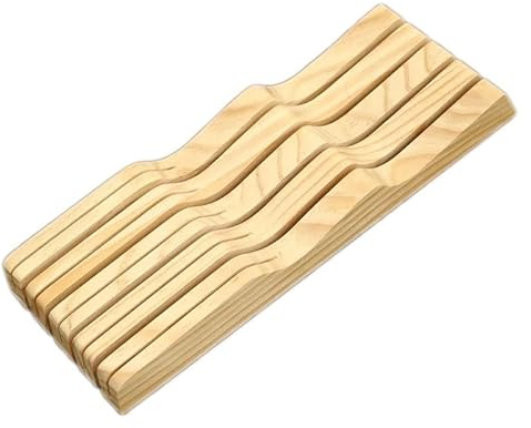 Organizer for coltelli con cassetto portacoltelli in legno di grandi dimensioni, perfetto for la casa e i regali for portacoltelli da chef for l'inaugurazione della casa(9 Slot)
