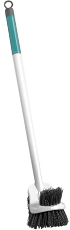 Brosse De Toilette À Poils Durs - Brosse De Toilette À Long Manche, Brosse À Récurer Murale pour Toilettes, Structure en Forme d'arc, pour Sols, Éviers, Baignoires Et Autres Endroits