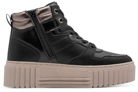 s.Oliver Damen Sneaker hoch High Top Rund, Schwarz (Black Comb.), 40 EU