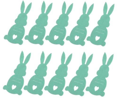 WRITWAA 10 Stück Ostern Besteckhalter Tasche Hase Besteckhalter Tasche Hase er Frühling Geburtstag Utensilienhülle Geburtstag Geschirrhalter