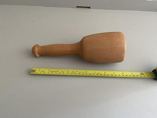 melissides- Large Wooden Mallet – Beech Wood -Carving Mallet for Woodworking & Chiselling, Ergonomic Handle, Ideal for Carvers -Joiners, Kitchen use. Linseed Oiled