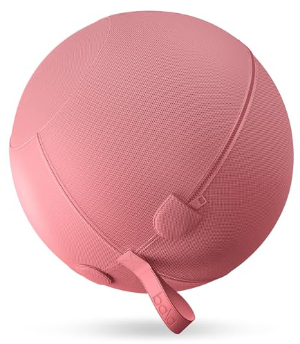 Bala Balance Ball - Exercise Ball Chair for Yoga, Pilates, Barre, Core Strengthening & Physical Therapy - Women's Gym Equipment & Workout Accessories - Blush