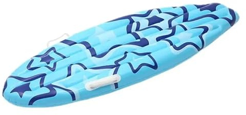 Surfbrett aufblasbar mit Haltegriffen für Kinder, 110 x 40 cm, für Pool und Strand Blau