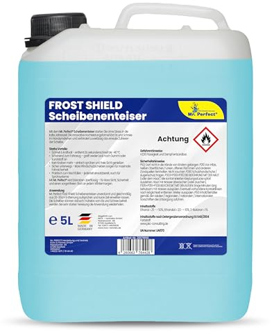 Mr. Perfect Scheibenenteiser Auto (5L) effektiv bis -40°C | Scheiben EIS Entferner hochwirksam & ohne Kratzen | Scheibenfrost Enteiser Auto verhindert zuverlässig Wiedervereisung | Made in Germany