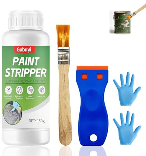150g Décapant Intensif, Décapant Peinture, Décape Lasure, Peinture, Solution de Décapant de Peinture, ÉLimination Puissante de la Vieille Peinture, Agit sur Bois, Fer et Métaux