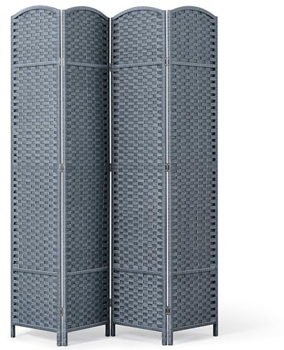 Outdoor Privacy Screen, Folding Room Divider Made of Fade Resistant Polypropylene Yarn for Patio, Balcony & Garden, 69 H x 64 W