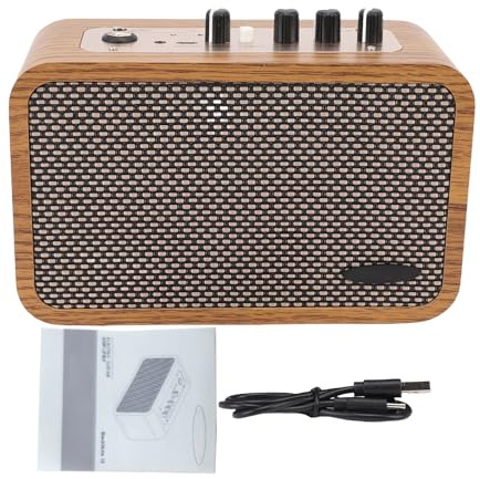 OPPWONG Amplificatore per Chitarra Elettrica da 10 W, Amplificatore per Altoparlante Bluetooth, Reverb Clean Overdrive con Ingresso da 6,35 Mm, Ideale per la Pratica Quotidiana e le Esibizioni di