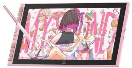 XPPen Artist 12 3rd Tableta Gráfica con Pantalla FHD 16K Niveles (Rosa)